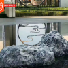天然雪浪石切片组合景观户外园林装饰别墅室内造景