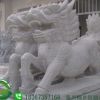 浙江嘉兴经营工厂企业别墅石雕麒麟摆饰吉祥安康支持定制