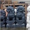 石雕小狮子白色大理石工艺品狮子25、30、40、50、60公分高