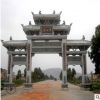 大理石汉白玉石雕牌坊三门大型牌坊牌楼景区广场可定制