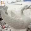 厂家直销黄锈石石雕天鹅喷水池 天鹅雕塑园林景观动物雕刻批发