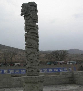 石龙柱浮雕盘龙柱花岗岩大型石柱子广场景区寺庙家祠盘龙柱加工
