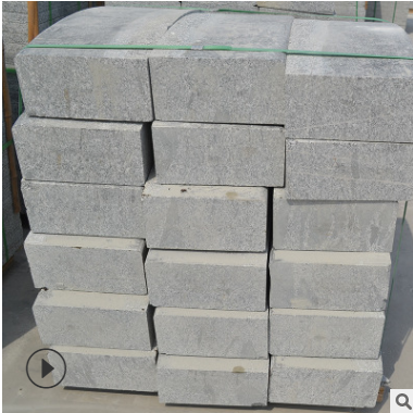 现货芝麻灰路沿石 路边石 路缘石安装 市政工程专用芝麻灰花岗岩