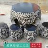 厂家直销青石桌石凳 室内花园庭院休闲摆件 下棋风景天然石头桌子