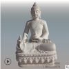 厂家直销汉白玉石雕坐佛大理石佛像观音像寺庙供奉传统人物雕像