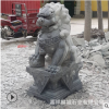 麟城石业定做青石石狮子 精美雕刻石狮子 工艺品摆件石狮子