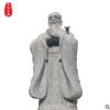 厂家供应石雕汉白玉孔子像校园文化孔子石雕像大型摆件厂家定做