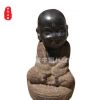 厂家批发石雕小沙弥仿古打坐禅意小和尚寺庙广场公园装饰摆件现货