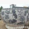 厂家直销石雕花盆仿古青石石雕鱼缸花盆做旧花盆