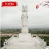 石雕地藏王菩萨佛像定制 汉白玉寺院寺庙三面佛大型摆件石材雕刻