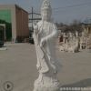 厂家直销石雕汉白玉滴水观音菩萨佛像雕刻寺庙供奉宗教装饰摆件