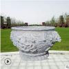 石雕汉白玉花盆 仿古花盆 庭院公园景观装饰摆件