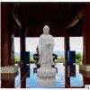 石雕西方三圣 石雕观音 观世音菩萨像 汉白玉观音像