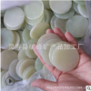 A货岫玉石片 玉石配件 抛光绿色玉石片 圆片
