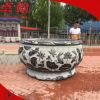 加工定制石雕花盆 青石仿古招财鱼缸 汉白玉欧式花钵景观摆件批发