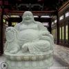 厂家直销汉白玉弥勒佛菩萨寺庙供奉坐佛可定做