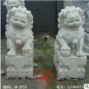 石雕石狮子 青石雕狮子汉白玉狮子大理石蹲狮子雕刻镇宅辟邪摆件