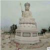 厂家直销石雕汉白玉人物雕塑石雕观音佛像南海观音定做宗教摆件
