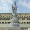 曲阳石雕专供汉白玉观音石像 佛堂寺庙雕塑厂家定制风水人物摆件