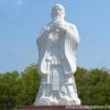 华璞雕刻校园孔子像汉白玉孔夫子雕像厂家加工各种形态规格