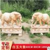 石雕小象 晚霞红招财纳福大象 石材大象 大理石象 石刻小象一对