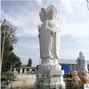 石雕观音像佛像寺庙供奉摆件寺院大型汉白玉三面滴水观音南海菩萨