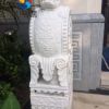 厂家供应汉白玉门墩麒麟石鼓瑞兽门当精品镇宅招财装饰门前摆件