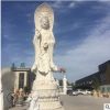 供应大理石观音像 汉白玉三面观音 定做加工大型寺庙石雕观音