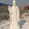 厂家直销石雕汉白玉福禄寿三宿人物雕刻酒店门口吉祥如意招财摆件