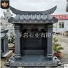 厂家直销手工雕刻土地庙石雕土地公土地婆石头佛龛寺院户外财神庙