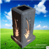 石雕灯笼日式庭院灯太阳能石灯家用户外景观园林草坪照明石头灯