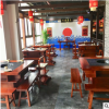 北方铁艺实木餐桌酒店火锅小吃店餐桌椅组合厂家直销