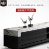 北欧大理石茶几现代简约小户型客厅茶几电视柜组合轻奢储物地柜