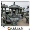 供应【宗教用品寺庙宝鼎】青石石雕带盖单层天公炉春泉石雕厂制作